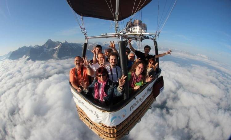 Hot-air balloons in Aosta Valley
