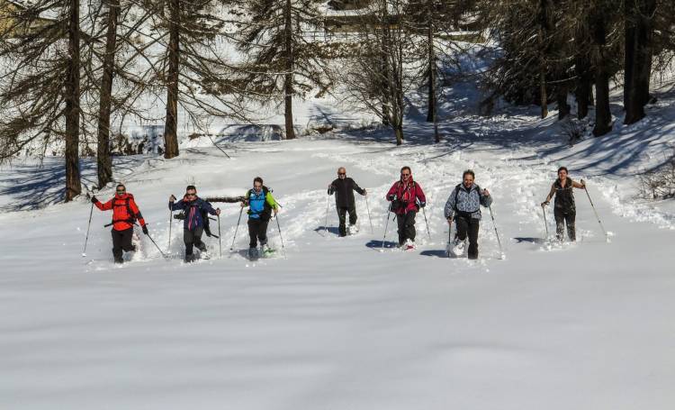 Snowshoeing in Aosta Valley